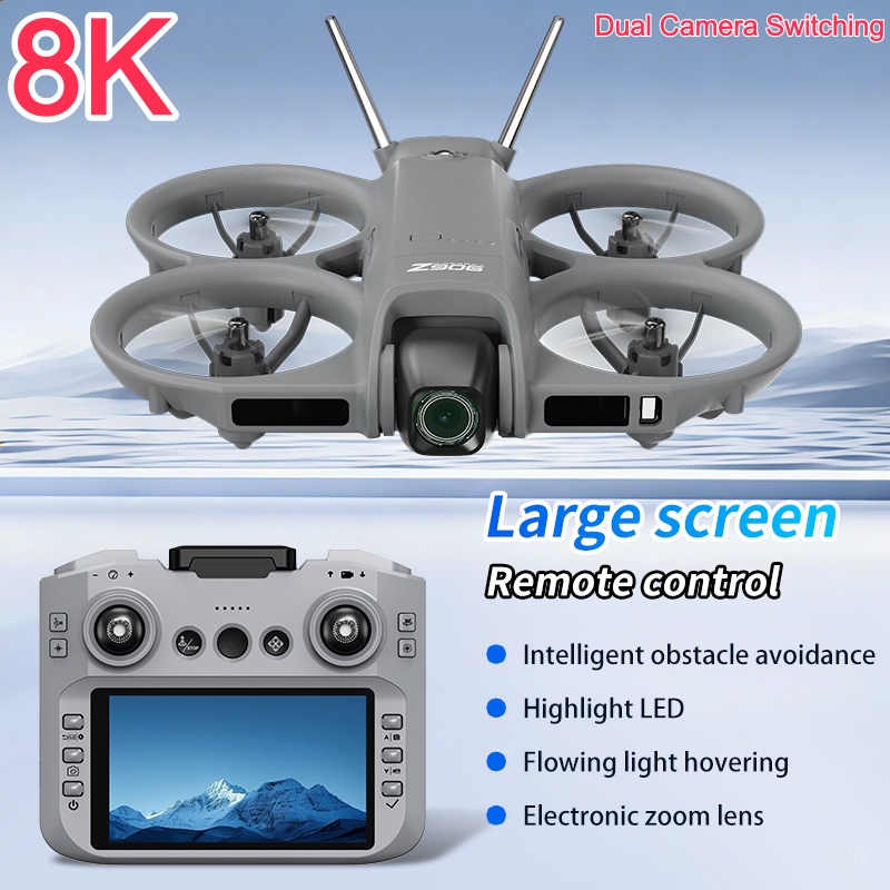 Rc Helicopter Electric - Dron con Cámara 8K ESC, Posicionamiento