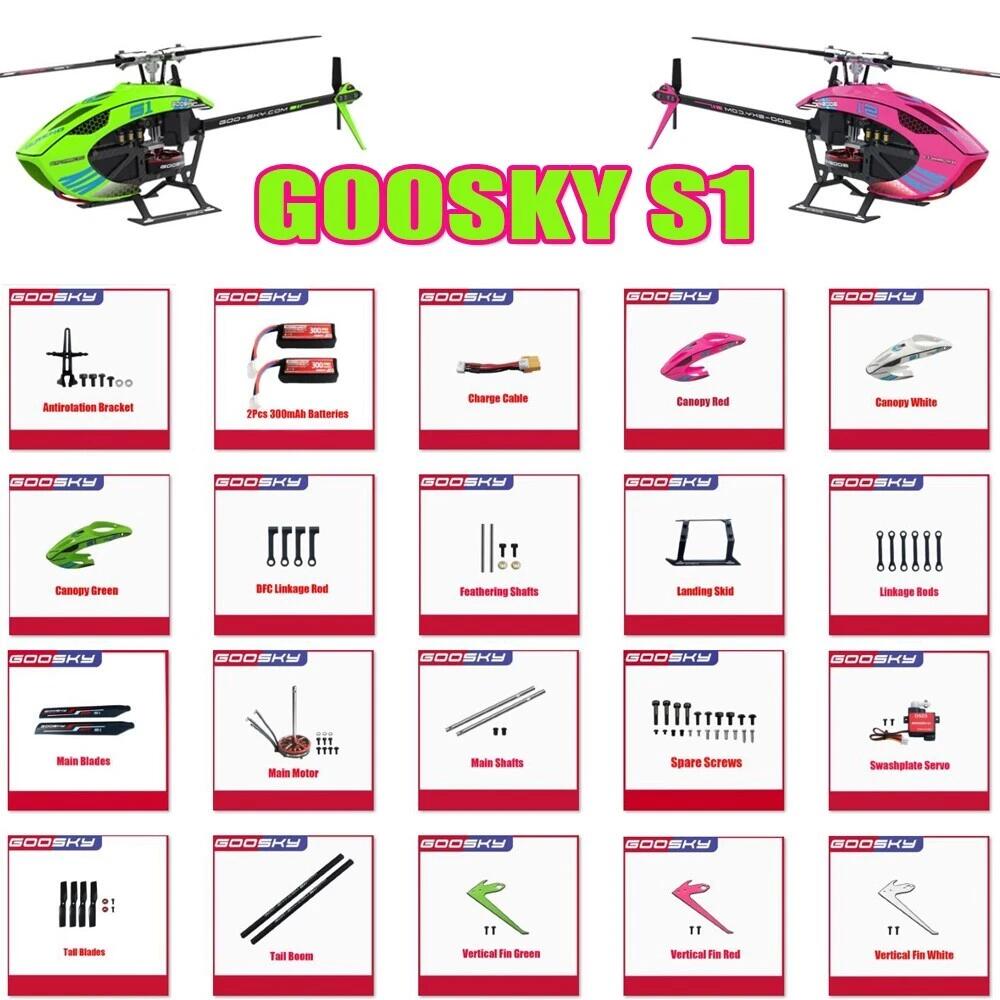 Goosky S1 Helicóptero RC Eléct - Rc Helicopter Bag reseña y precio