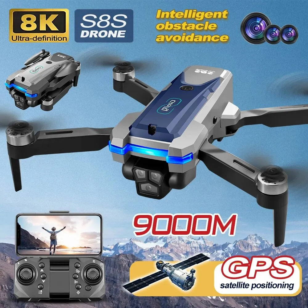 Dron plegable S8S con GPS, 5G, - Rc Helicopter Case reseña y precio